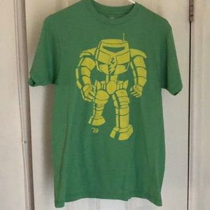 Ames Bros Boys 14/16 T-shirt or Men’s Small NWOT Grn/Yellow super soft Very cool